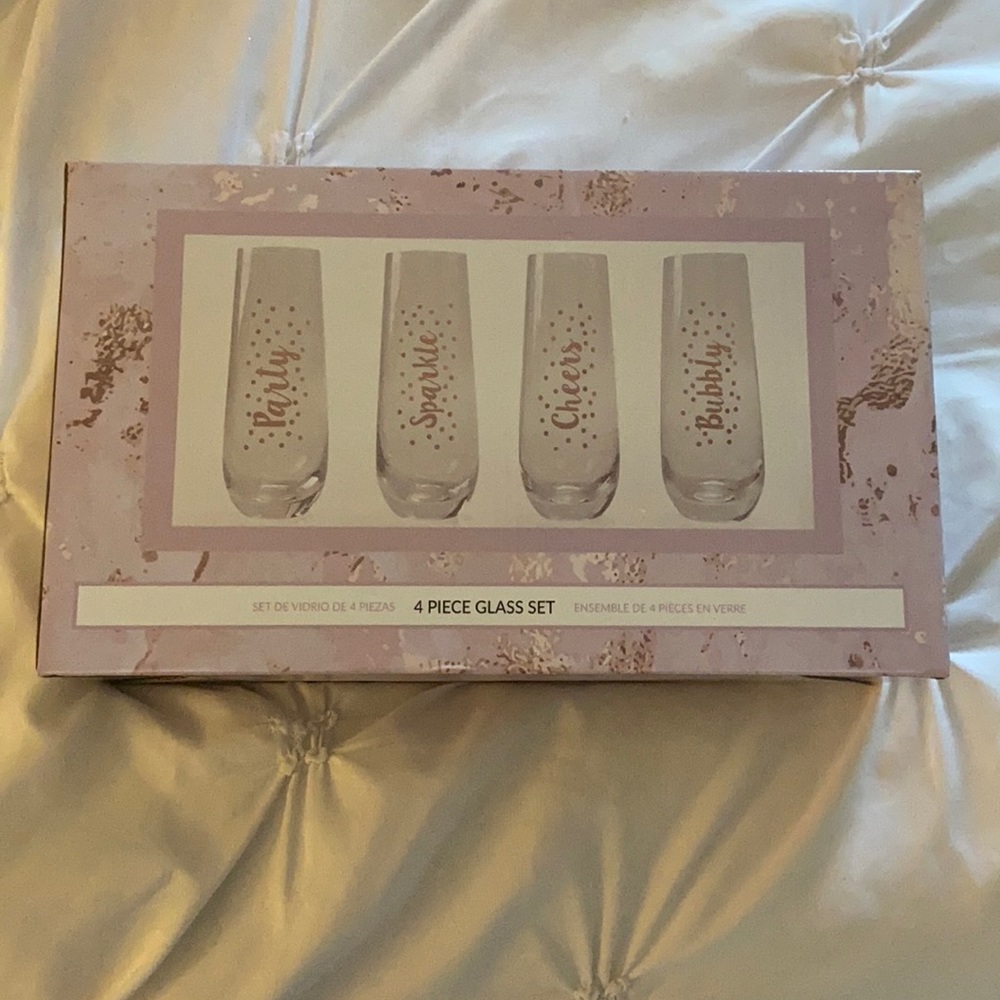 4 Piece Glass Party Set